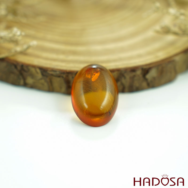 Mặt Hổ Phách Balan oval 16x23 cao cấp