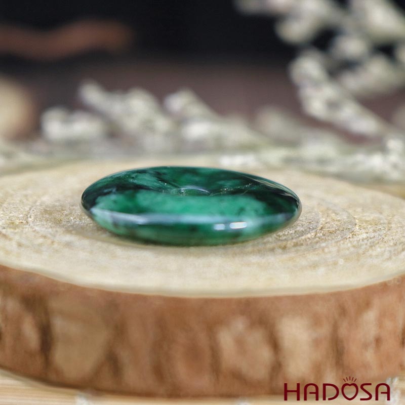 Mặt Đồng Điếu Cẩm Thạch sơn thuỷ 25*5