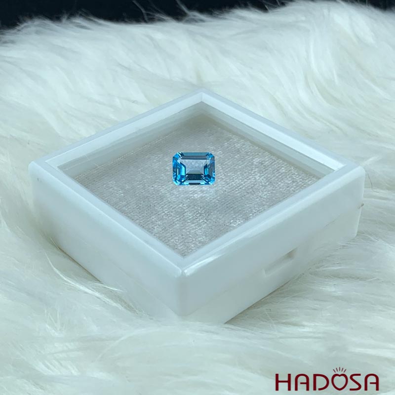 Swiss Topaz chữ nhật 8*10mm