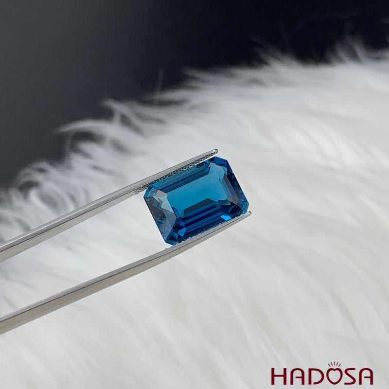 Topaz London chữ nhật 10*14mm