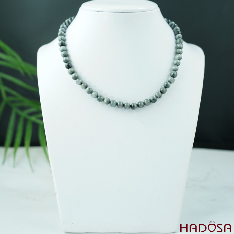 Vòng cuốn tay Mắt Chim Ưng xám 6mm