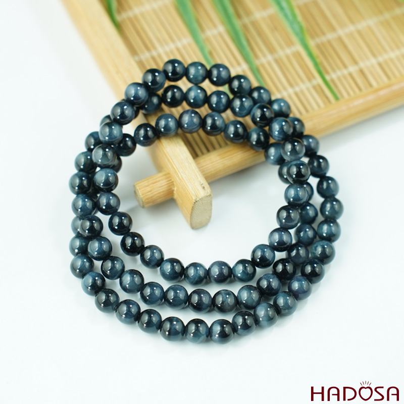 Vòng cuốn Thạch anh mắt chim ưng 6mm