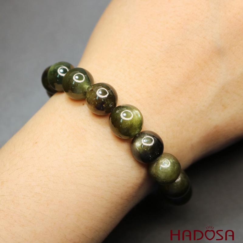 Vòng đá Sapphire ánh titan cao cấp 12mm chuẩn 5A