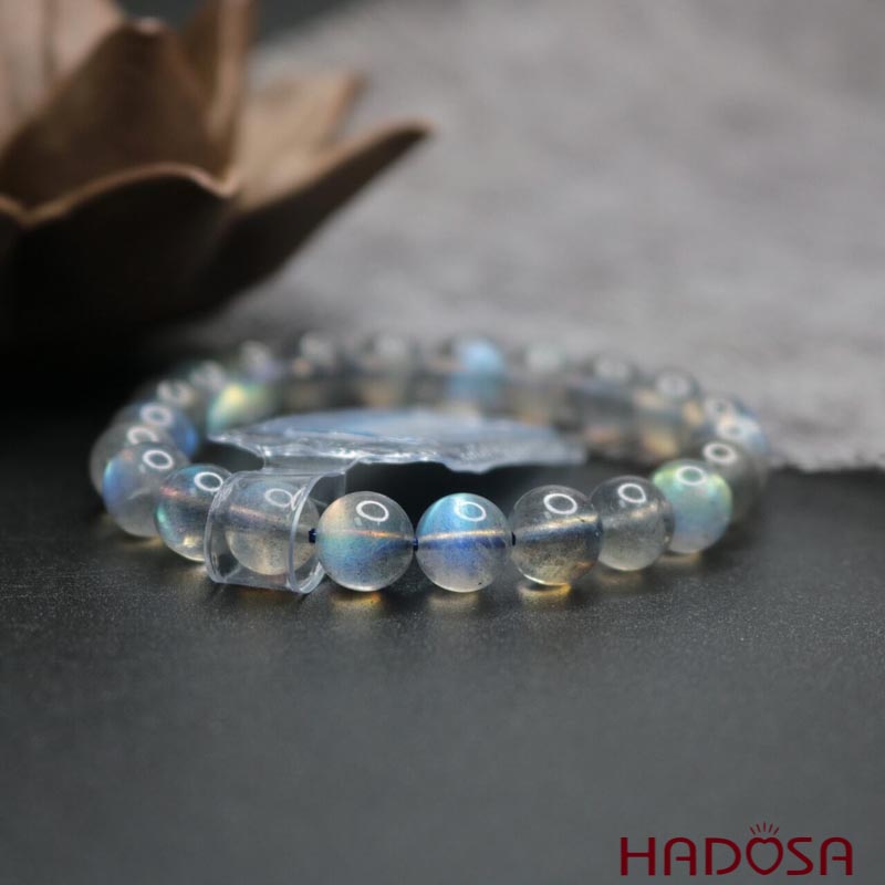 Vòng đá Xà Cừ - Labradorite 08mm 5A