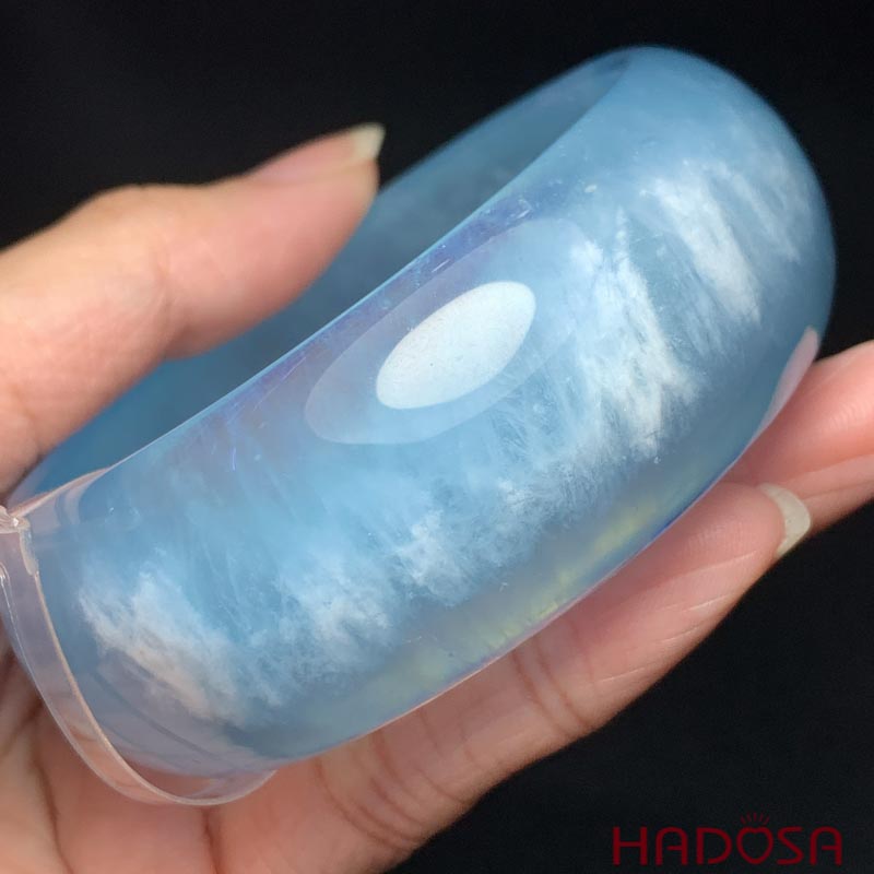 Vòng kiềng Aquamarine chuẩn 5A ni 55