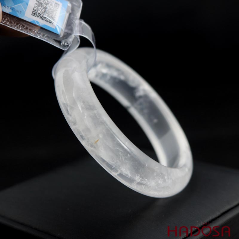 Vòng kiềng thạch anh trắng 51mm