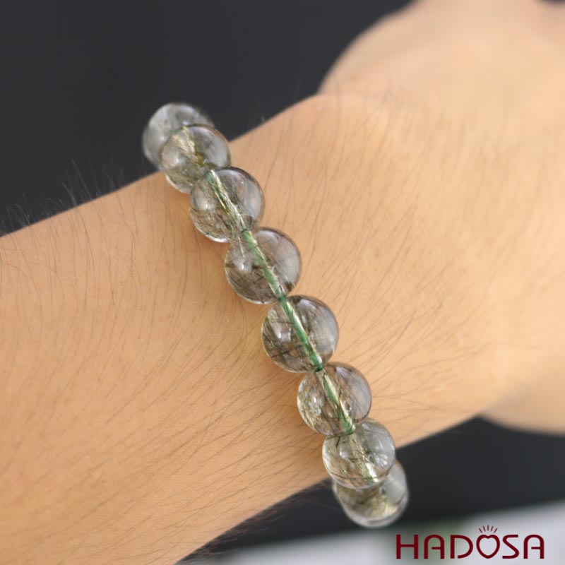 Vòng Đá Thạch anh tóc xanh 10mm chuẩn 5A