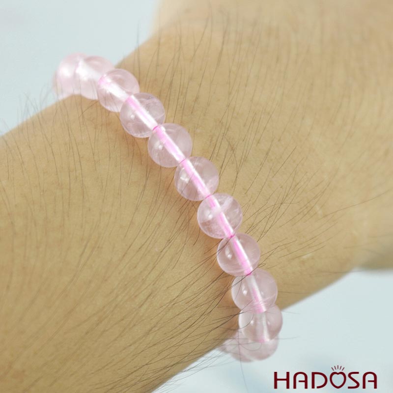 Vòng tay Thạch anh hồng sao 7mm 6A