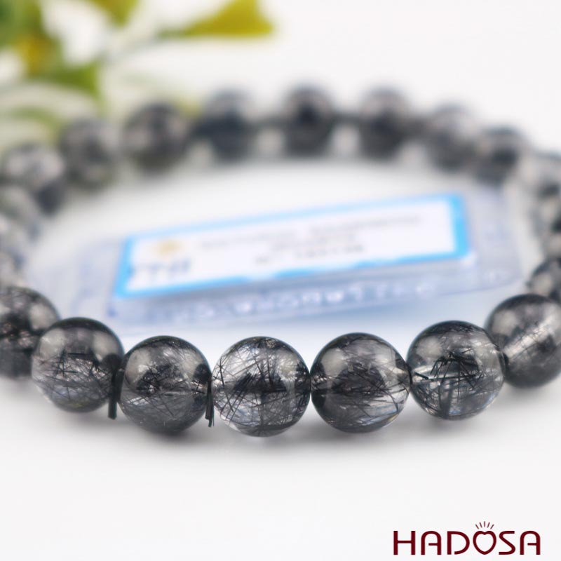 Vòng thạch anh tóc đen 8 ly chuẩn 6A