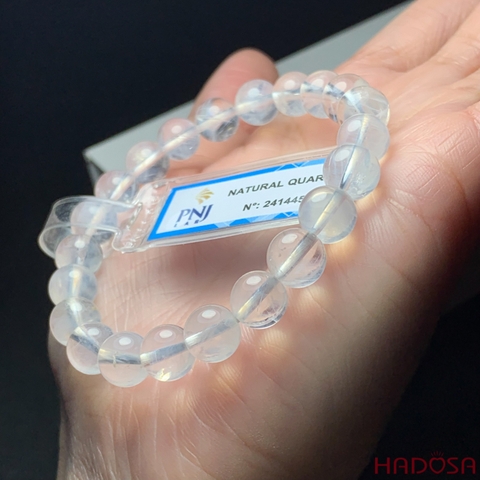 Vòng Thạch anh trắng ánh trăng 8mm chuẩn 8A