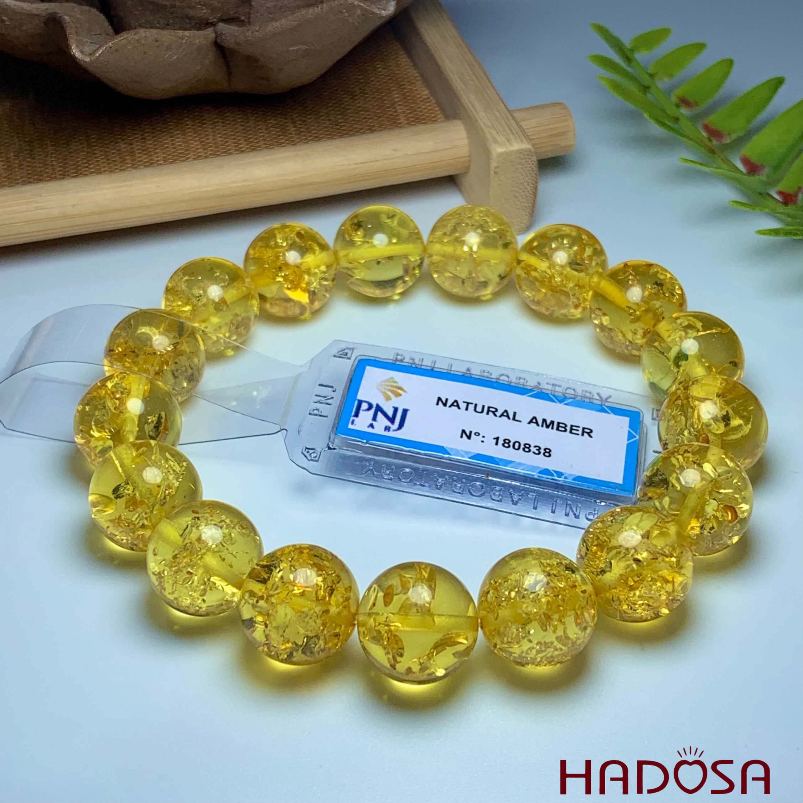 Vòng Hổ Phách Cognac Baltic vàng 12mm đặc biệt cao cấp