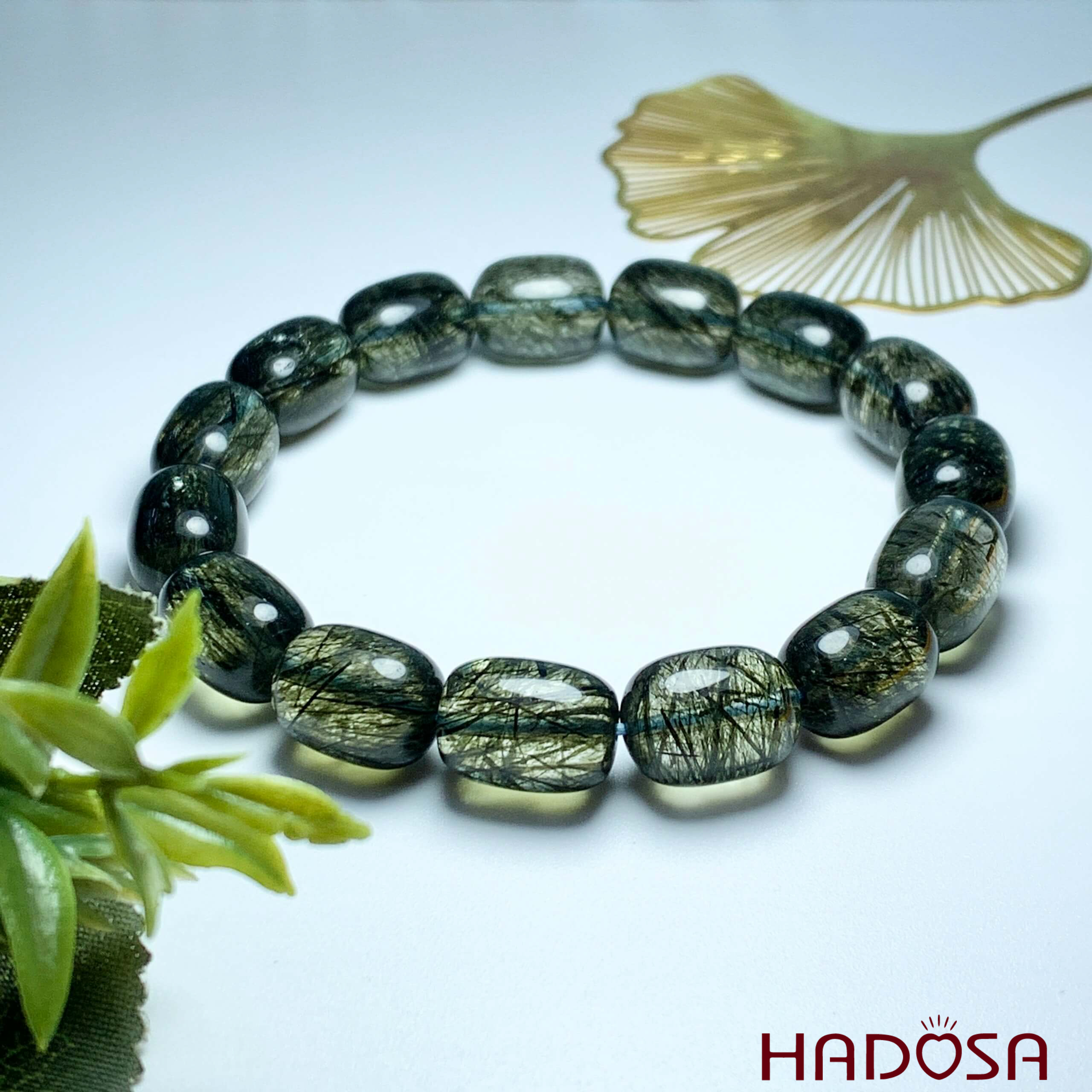 Tóc xanh hạt trụ 10x14mm 6A