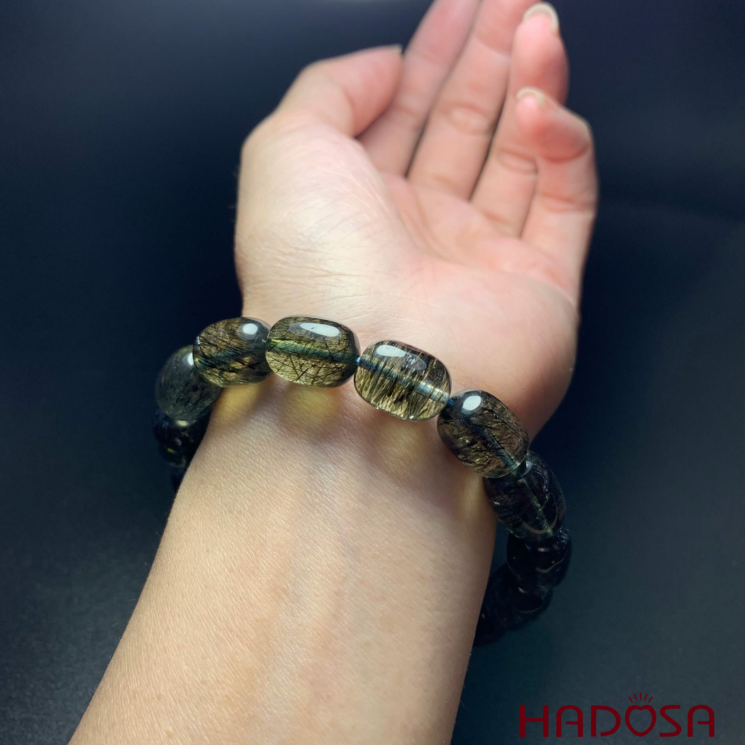 Tóc xanh hạt trụ 10x14mm 6A