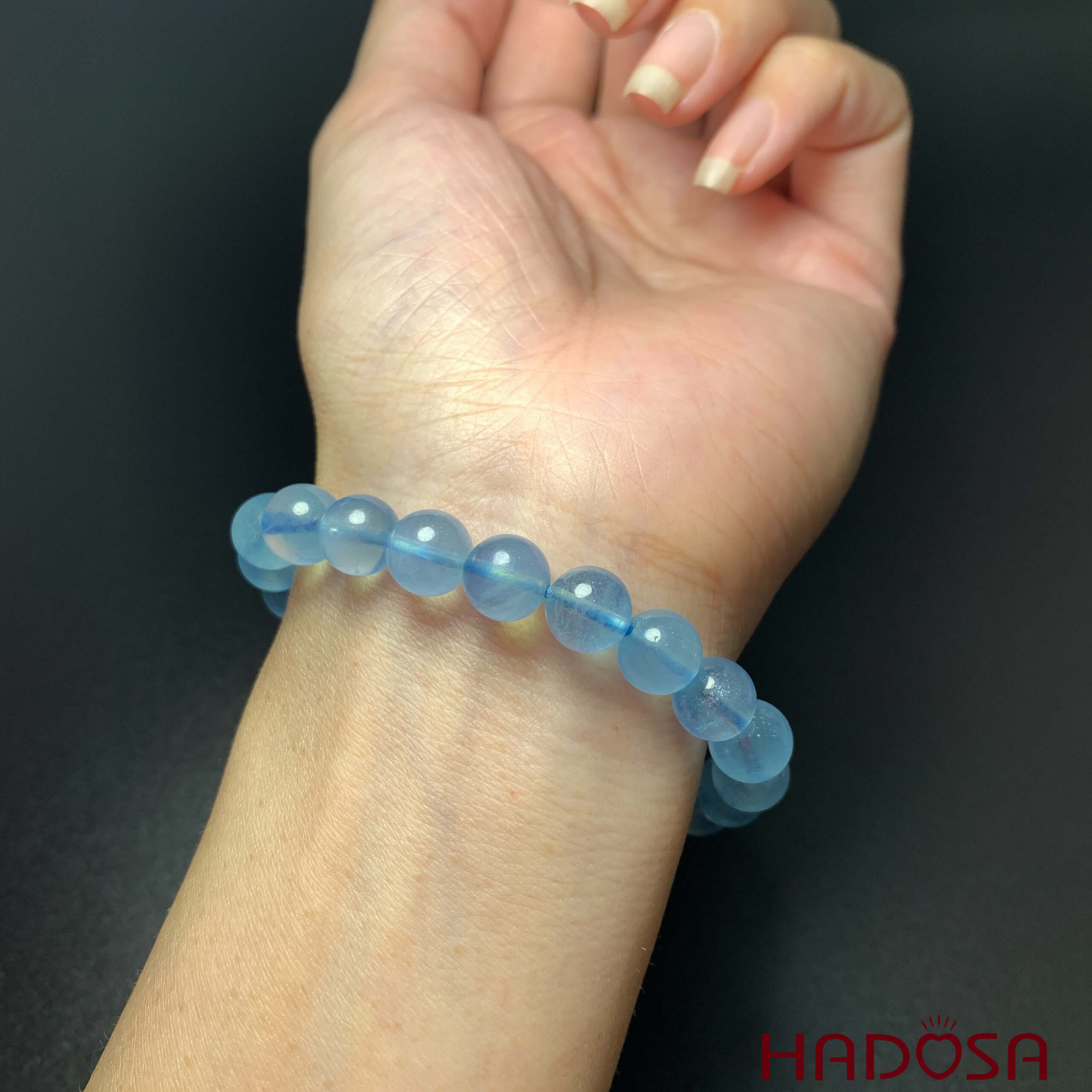 Vòng tay Aquamarine 08mm 6A