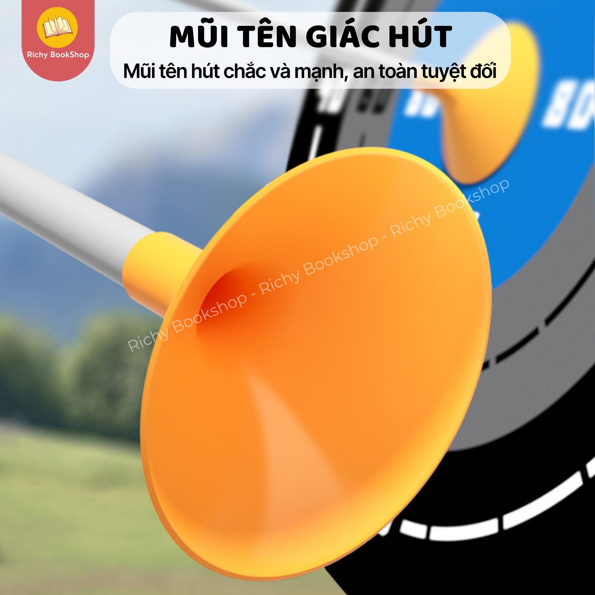 Mũi tên giác hút an toàn - mũi tên không có đầu nhọn