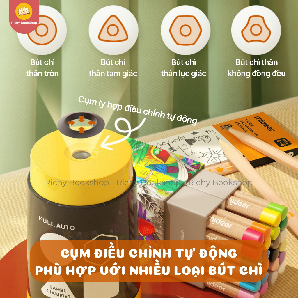 Máy gọt bút chì tự động bằng điện Mideer Automtic Pencil Sharpener