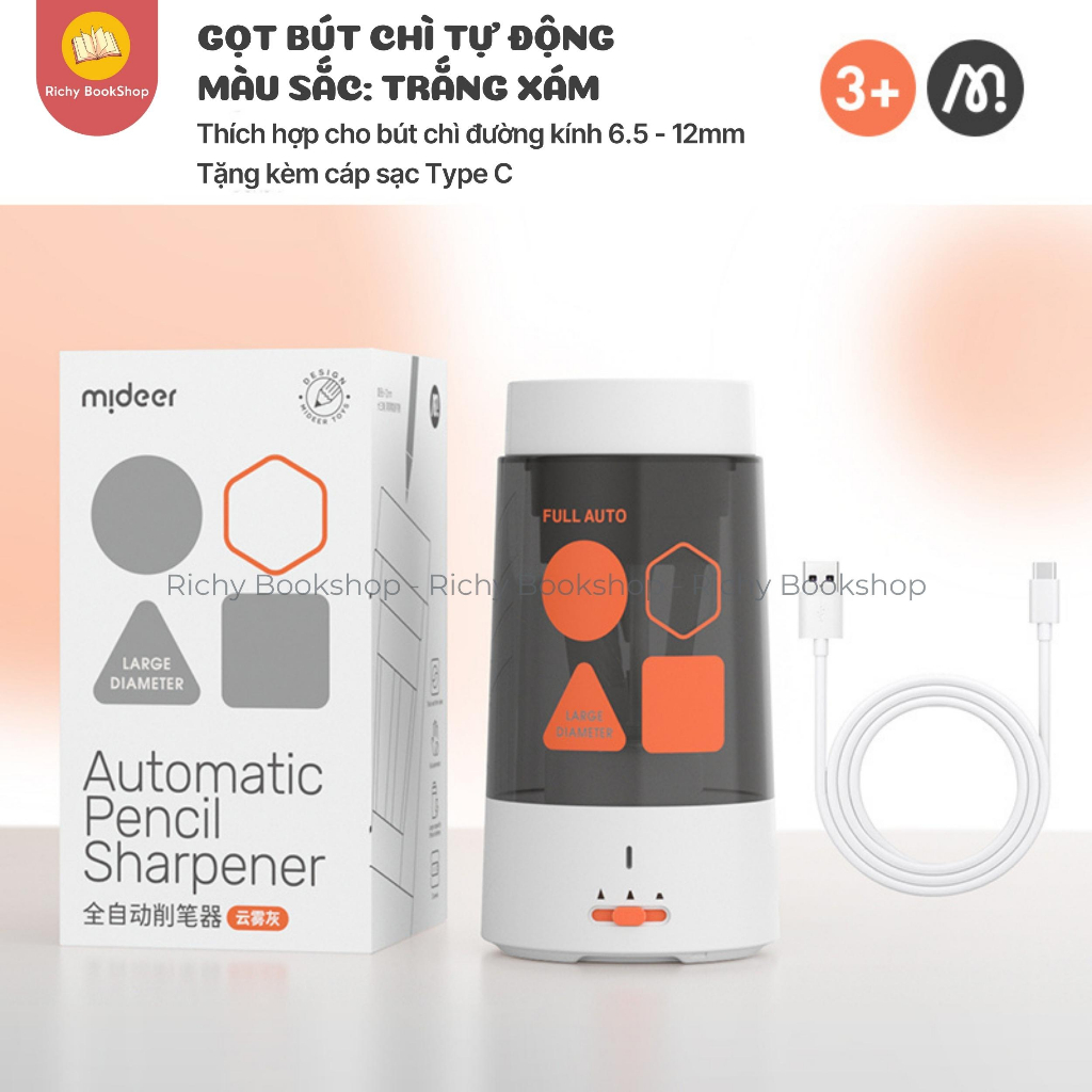 Máy gọt bút chì tự động bằng điện Mideer Automtic Pencil Sharpener