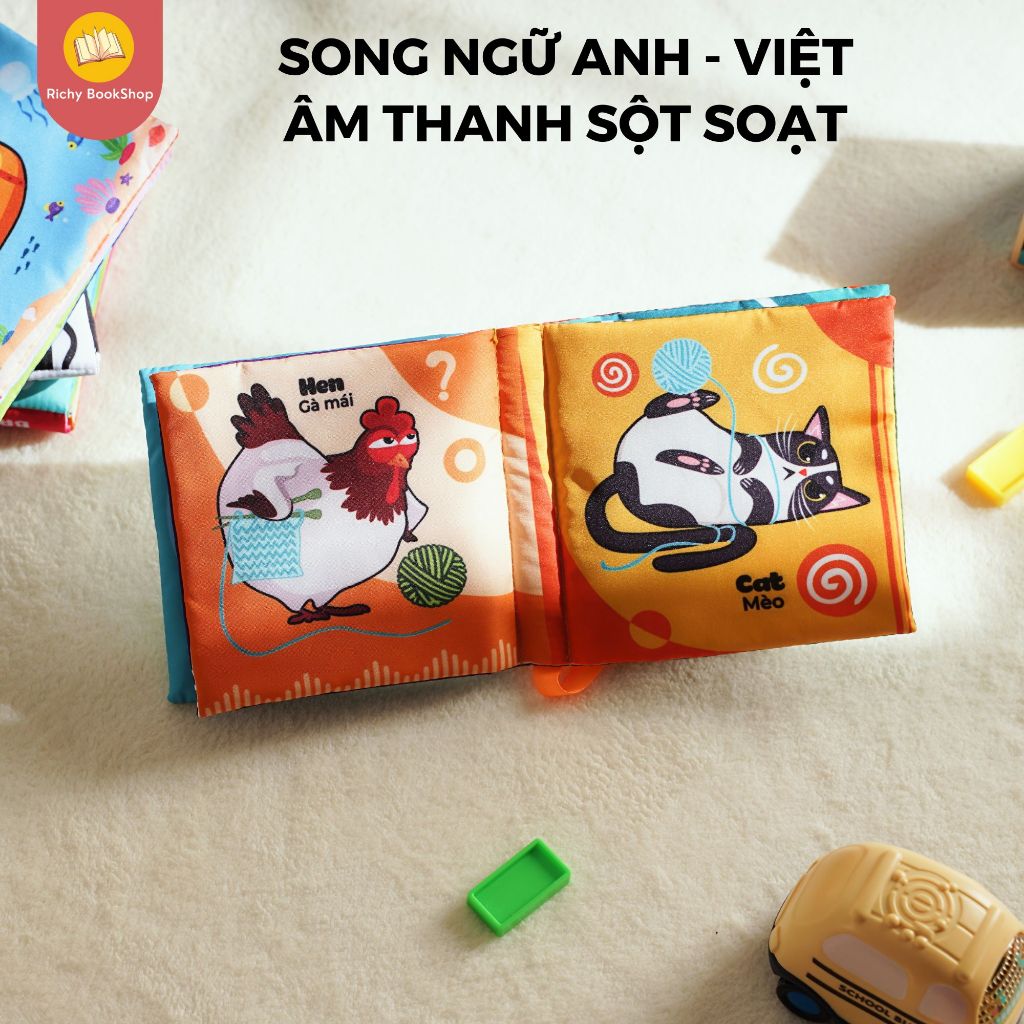 Sách vải cho bé sơ sinh 0 đến 12 tháng Lalala baby