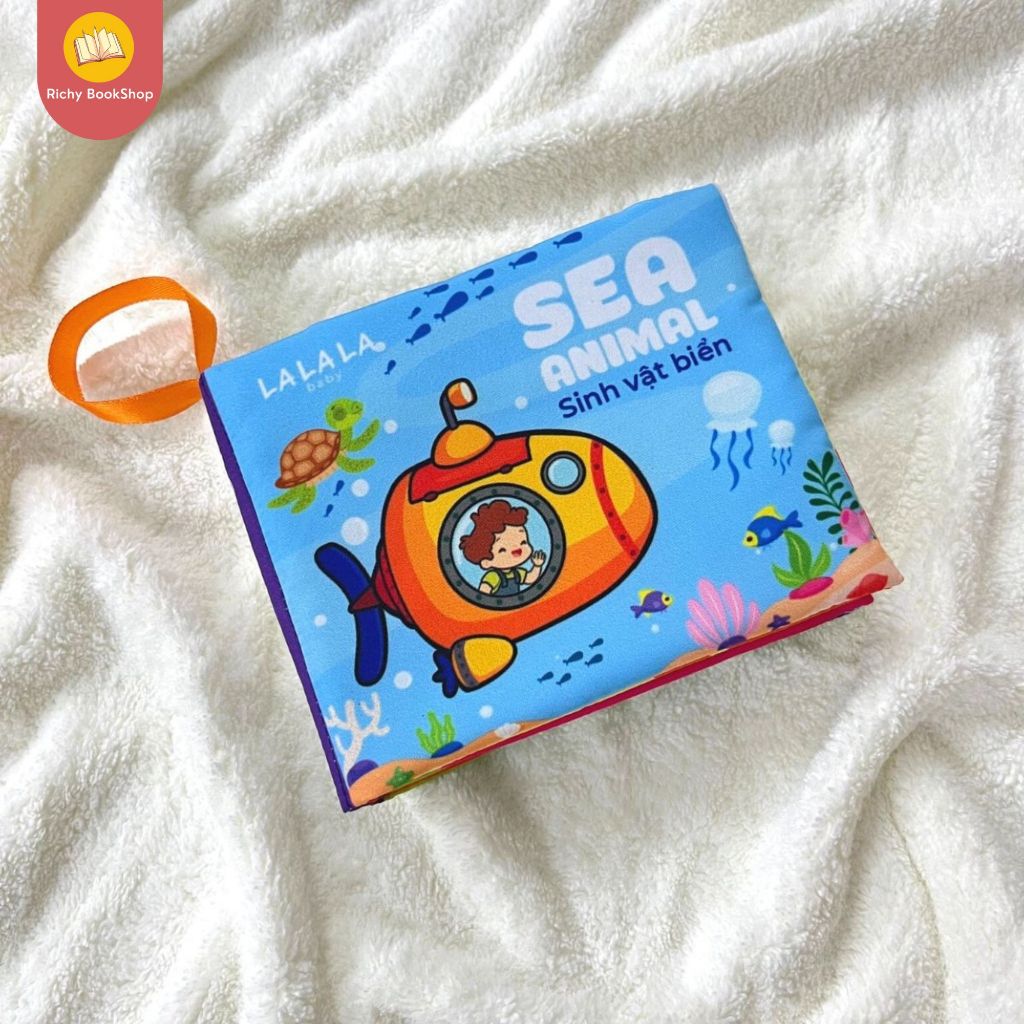 Sách vải cho bé sơ sinh 0 đến 12 tháng Lalala baby