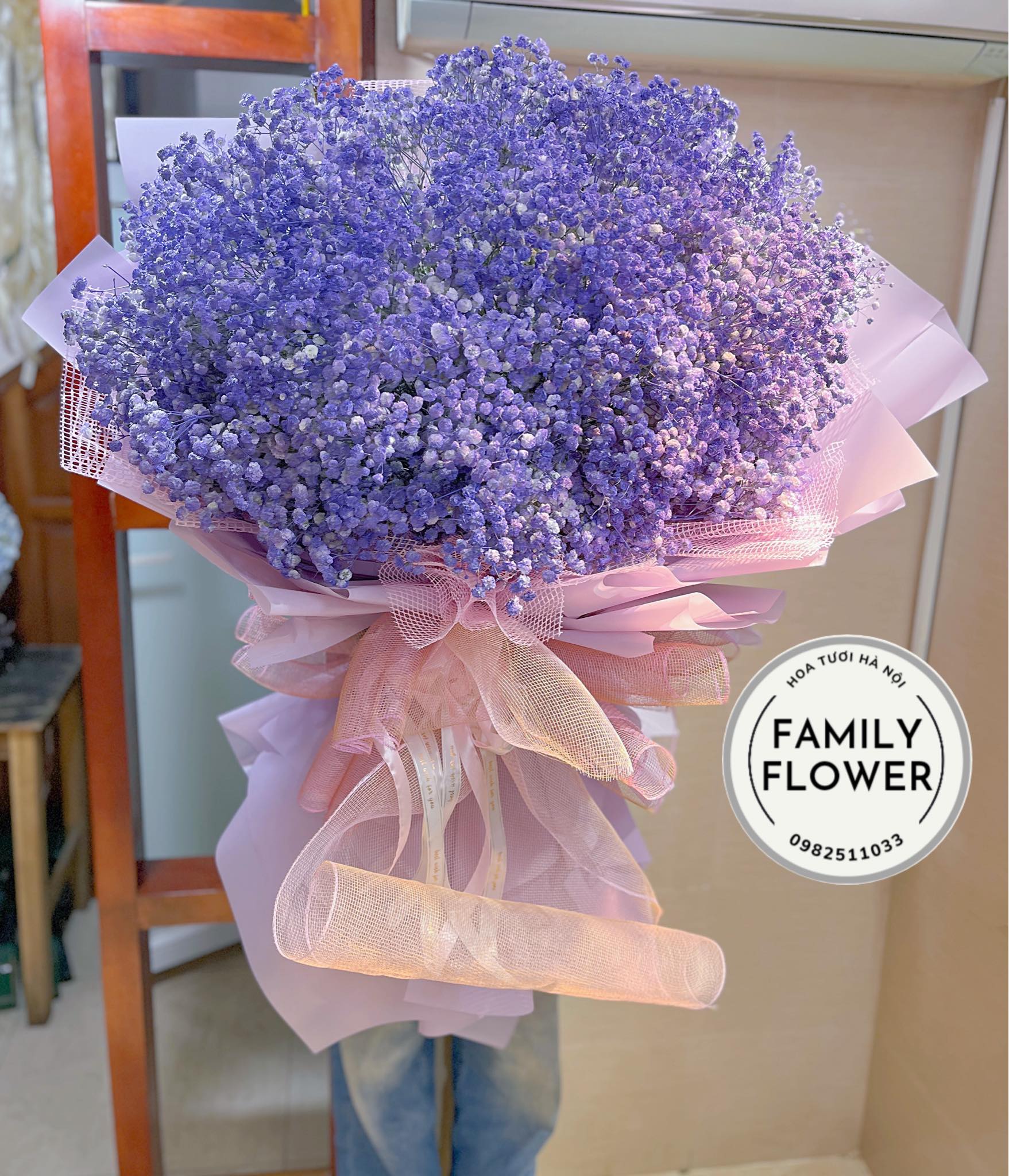 Bó hoa baby nhân ngày 8/3 quốc tế phụ nữ Việt Nam tại Ba Đình hà Nội ! Mua hoa tươi online Hà Nội