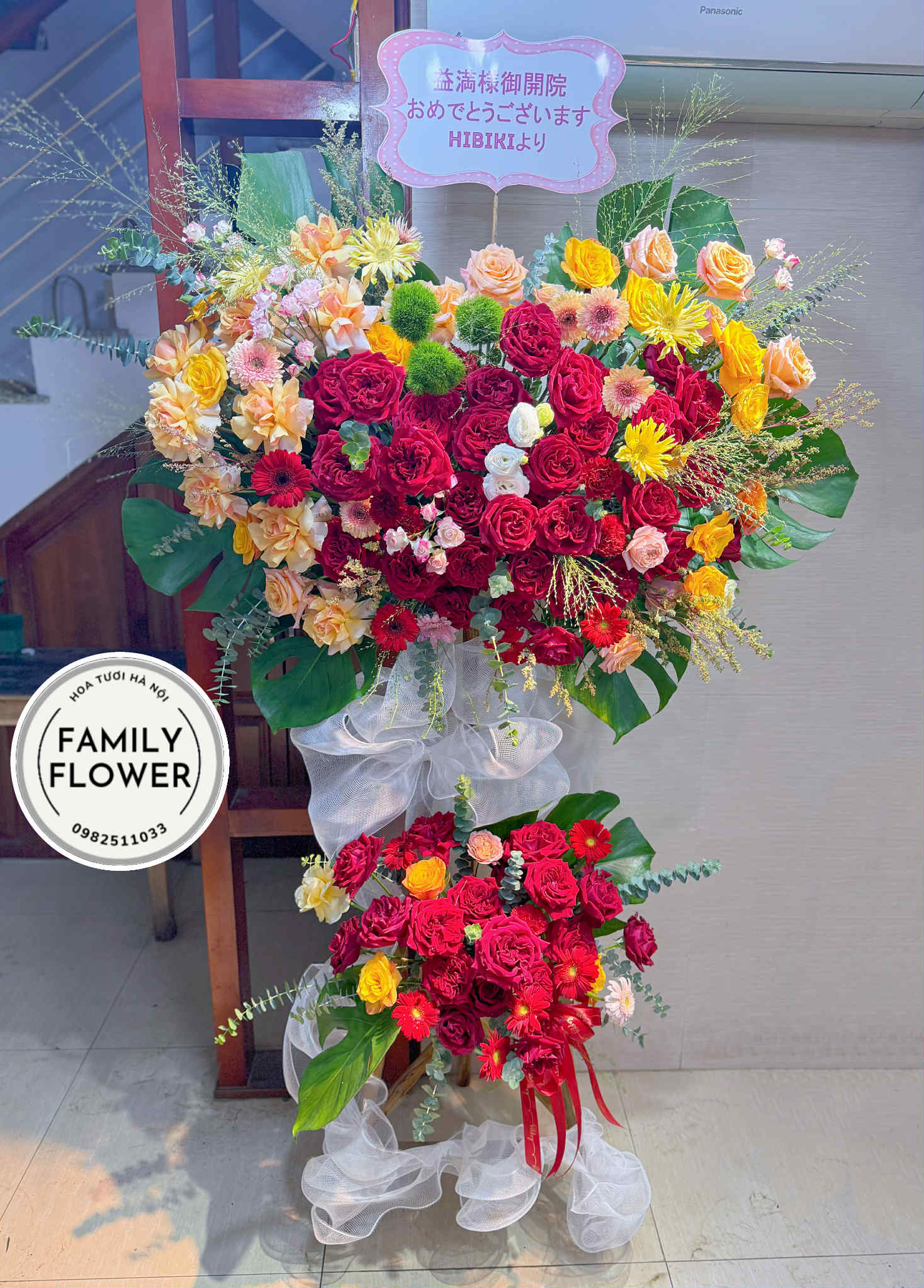 Kệ hoa tặng chúc mừng khai trương Hà Nội