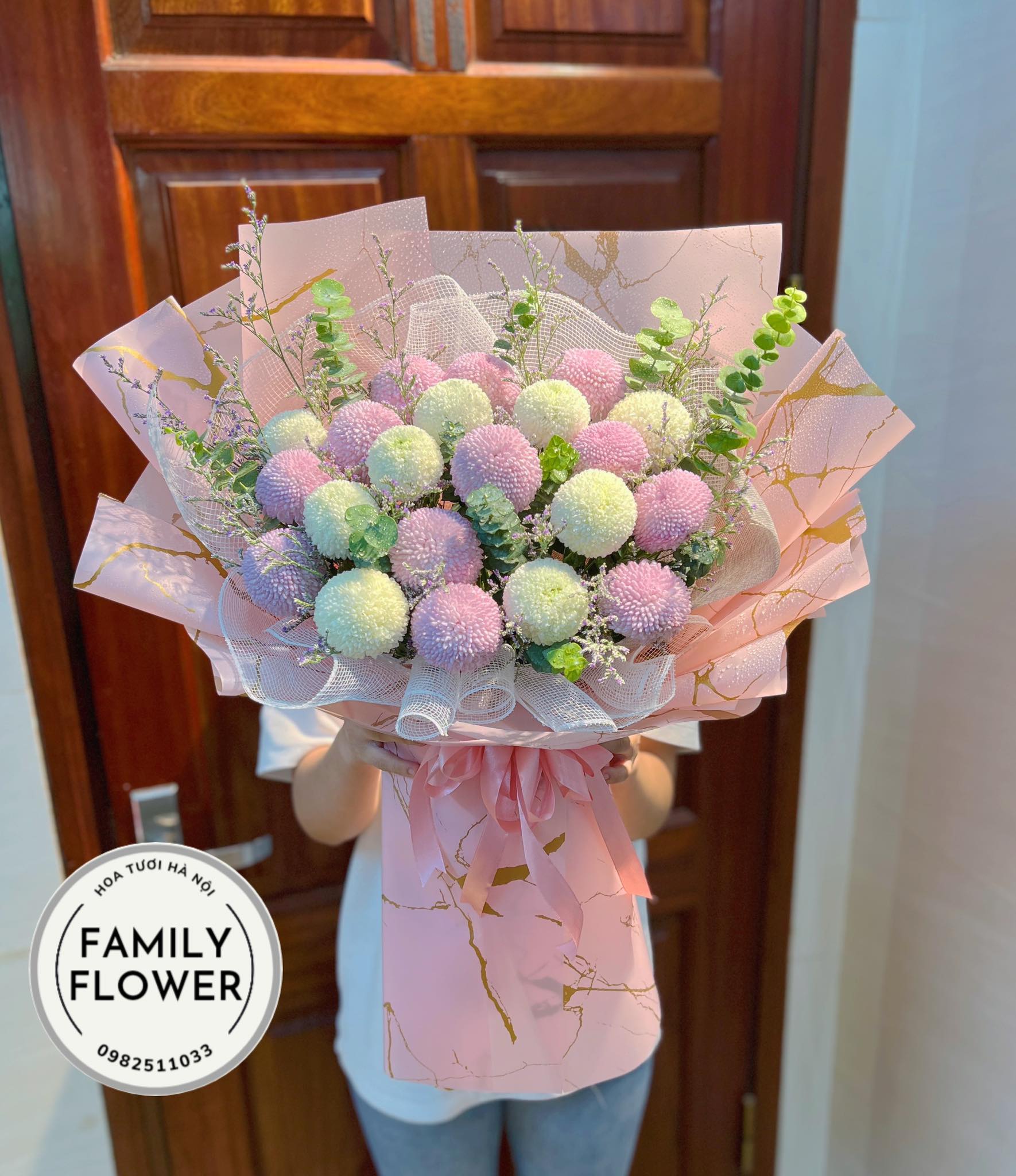 Bó hoa Ping Pong chúc mừng tặng thầy cô giáo tại Hà Nội, hoa tươi Hà Nội