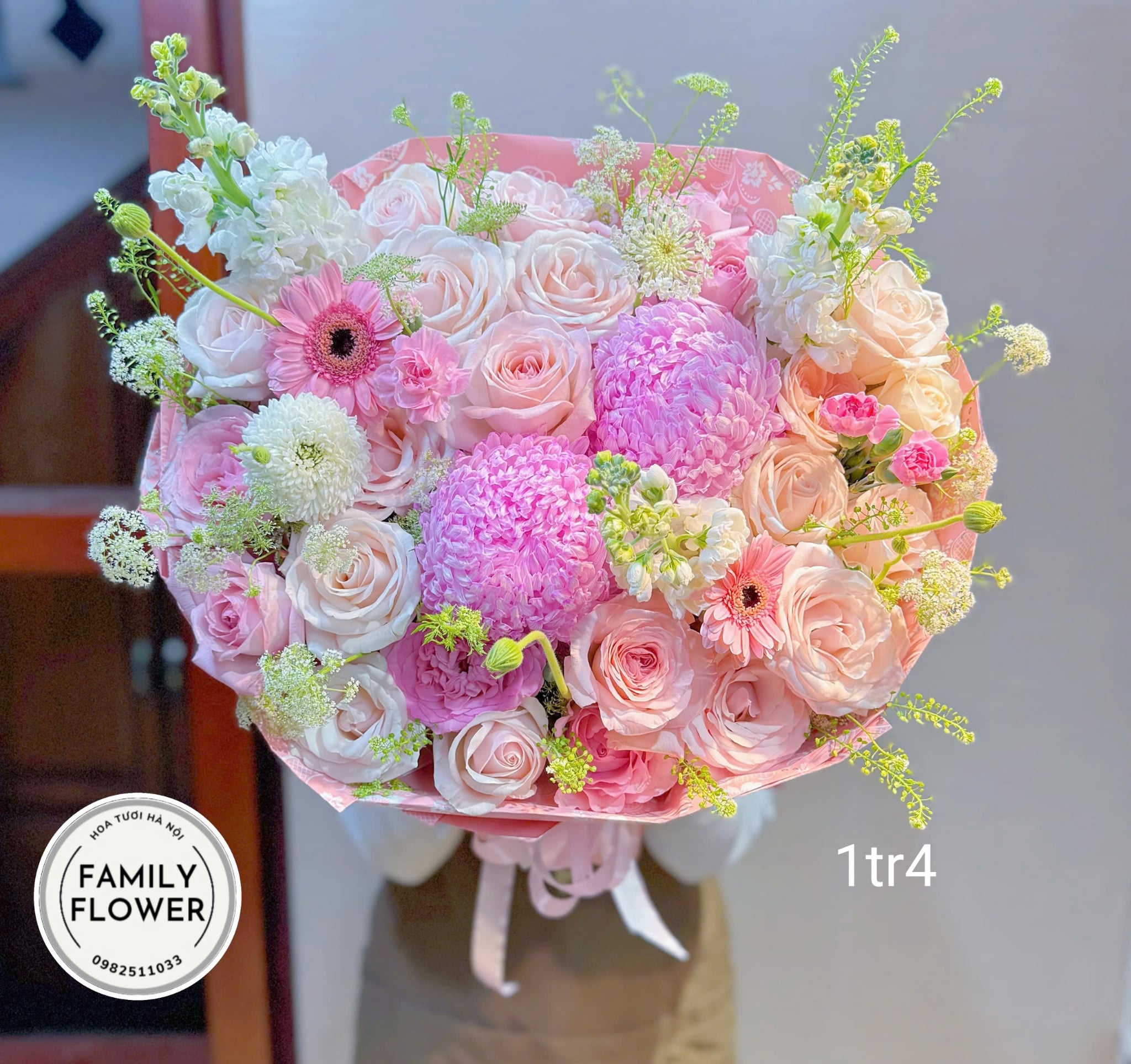 Bó hoa tặng chúc mừng 8/3 tại Hà Nội ! Mua hoa tươi online Hà Nội