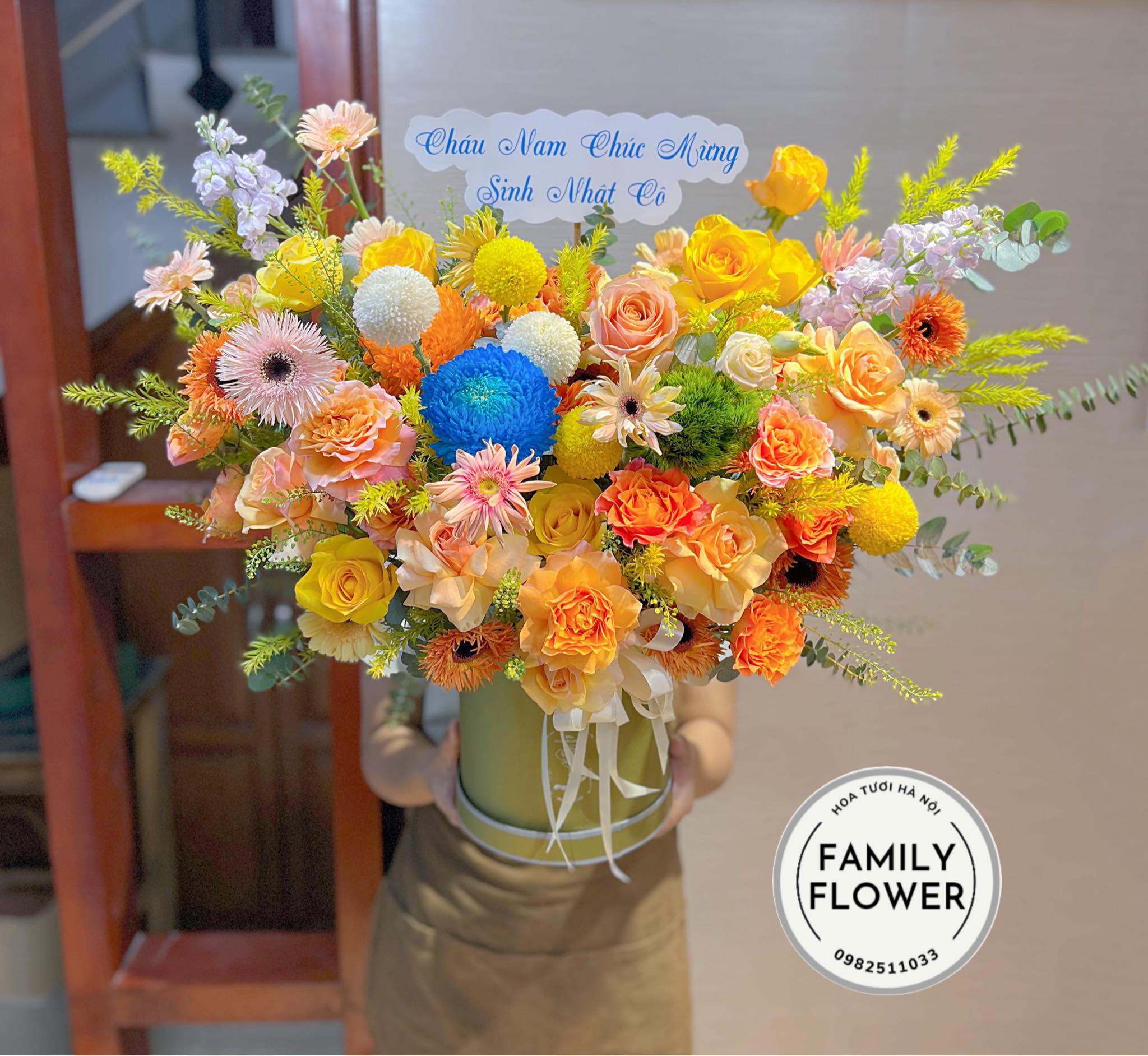 Hộp hoa tặng sinh nhật ở quận Ba Đình Tây Hồ Hà Nội ! Hoa sinh Nhật Hà Nội