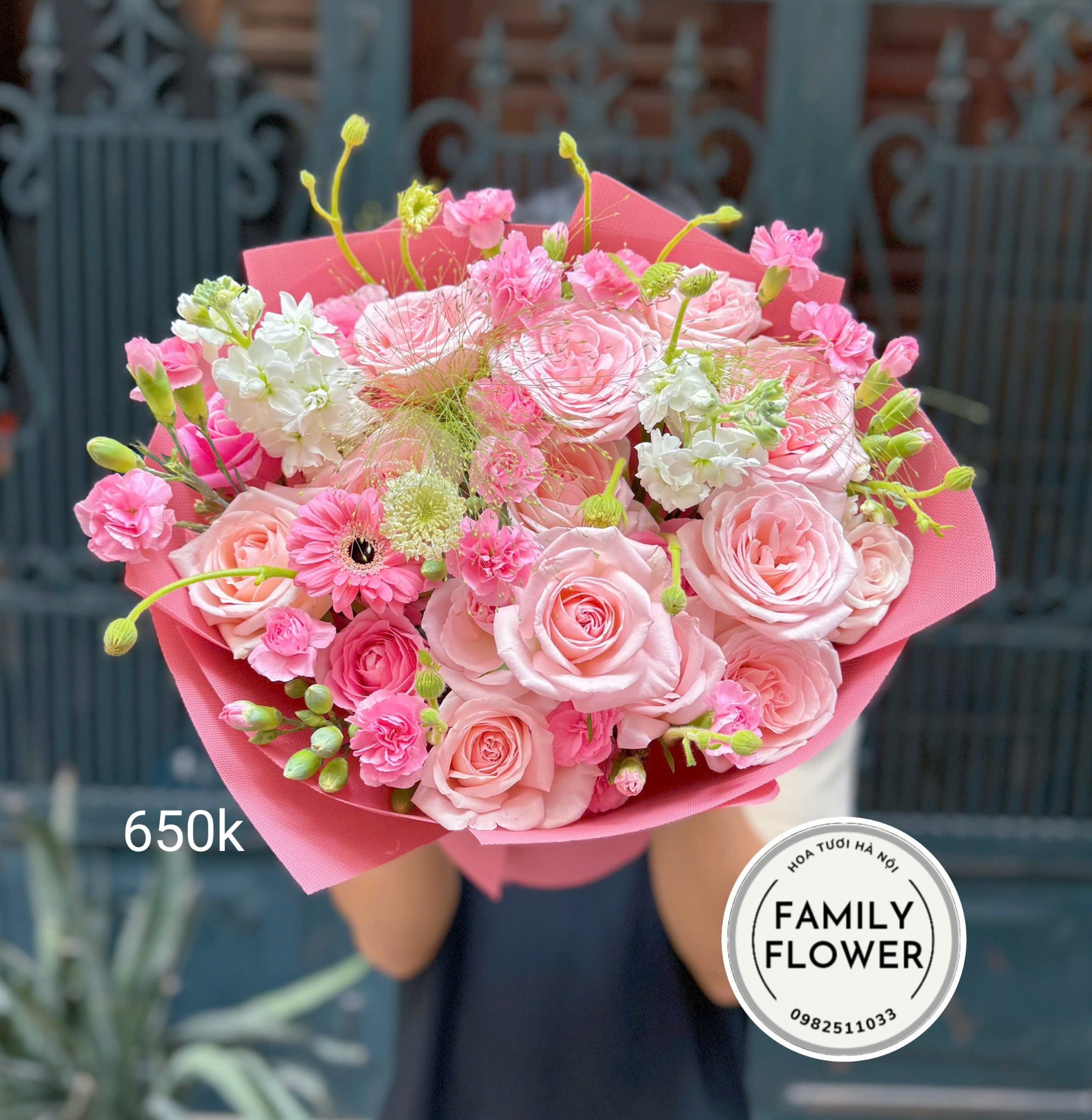 Bó hoa tặng chúc mừng 8/3 tại Hà Nội ! Mua hoa tươi online Hà Nội