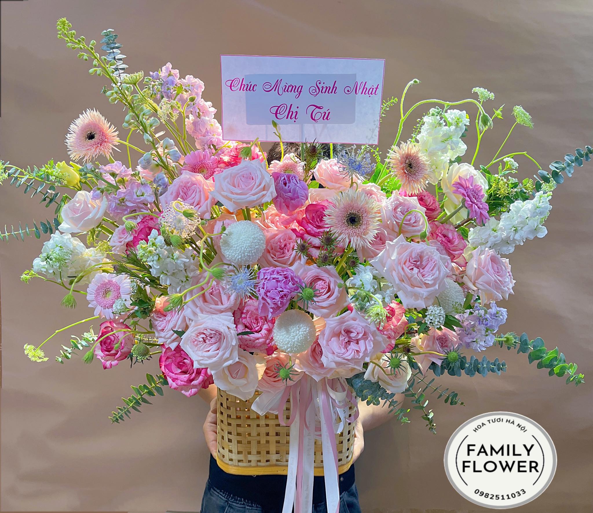 Hoa sinh nhật ! Lẵng hoa chúc mừng sinh nhật ở Hà Nội ! Mua hoa sinh nhật