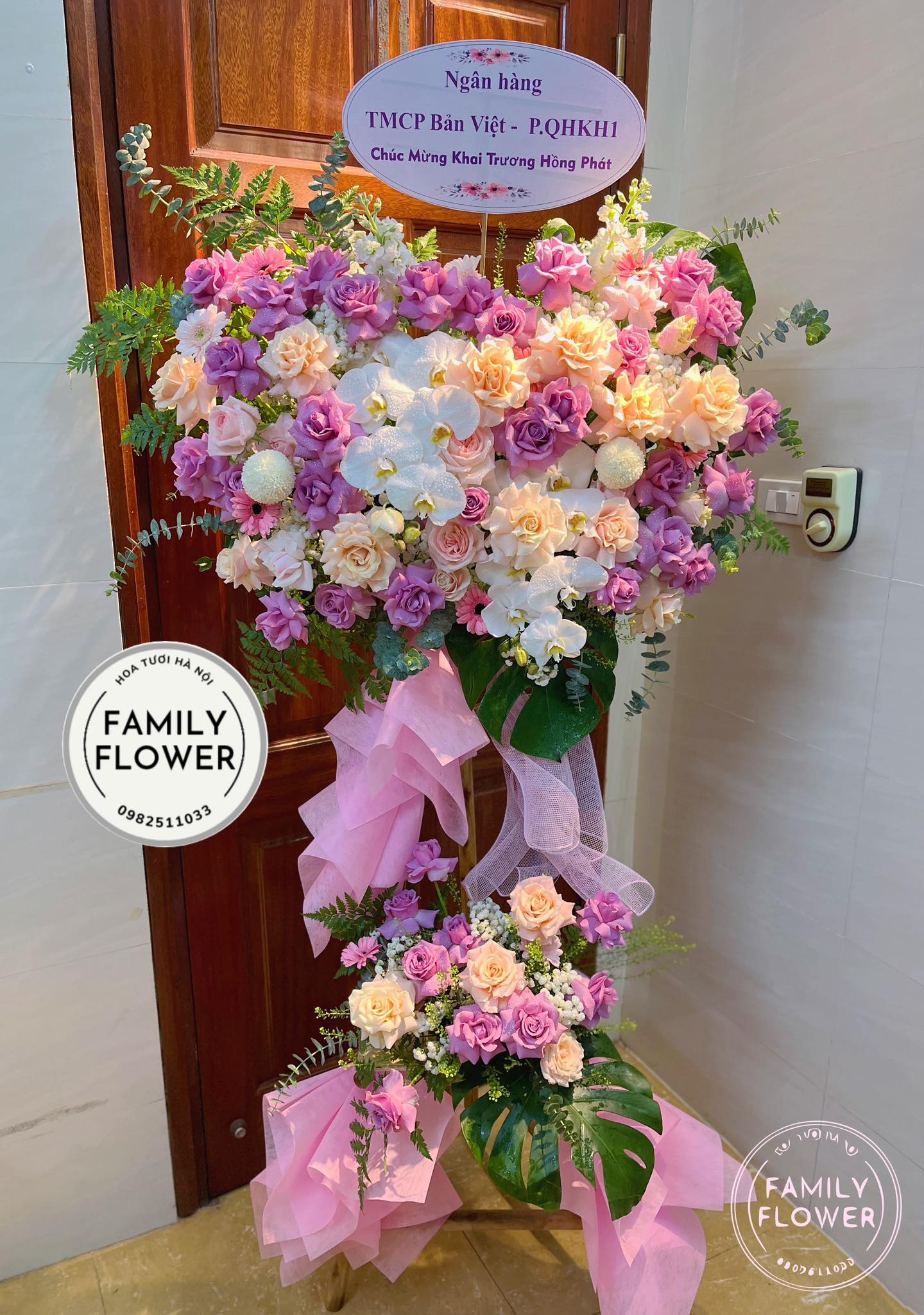 Kệ hoa chúc mừng khai trương , sự kiện hội nghị ở Cầu Giấy ! Hà Nội ! Hoa khai trương Hà Nội, hoa tươi Hà Nội