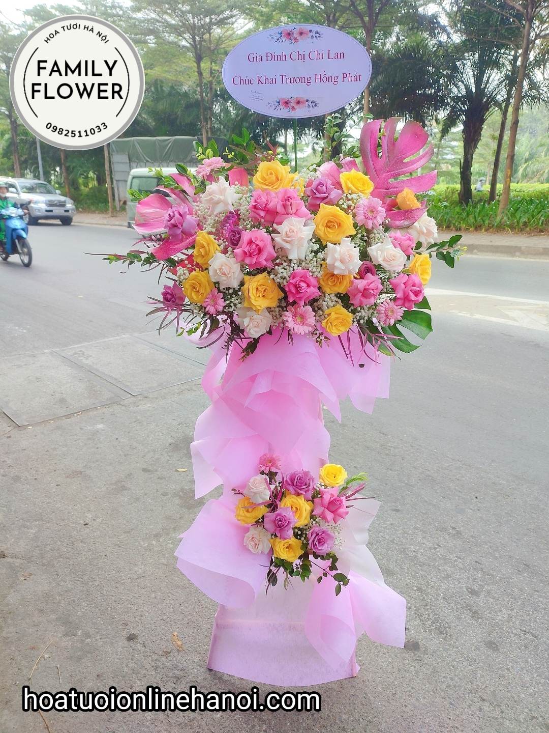 Kệ hoa chúc mừng, kệ hoa chúc mừng khai trương tại Hà Nội