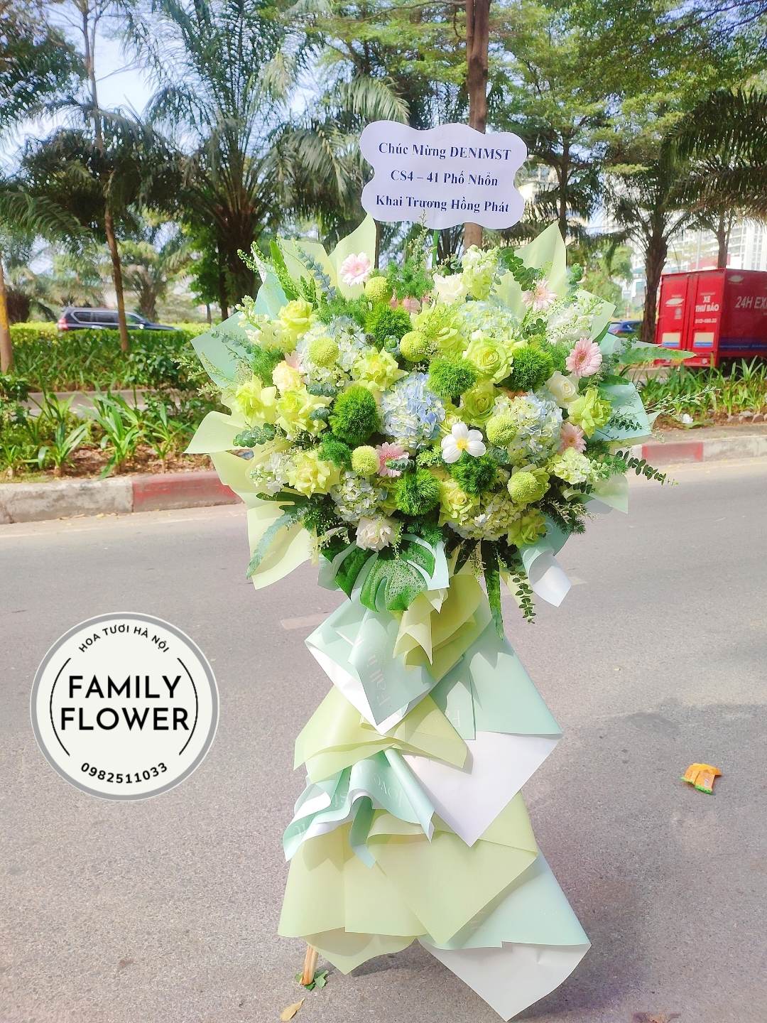 Cây hoa khai trương, Cây hoa khai trương tại Ba Đình, Cầu Giấy, Hà Nội