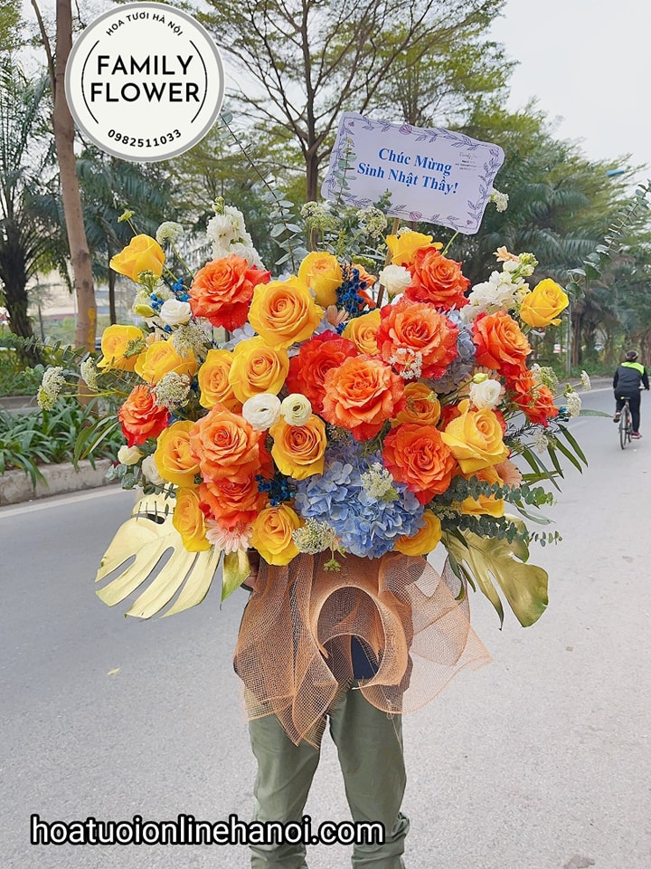 lẵng hoa chúc mừng sinh nhật tại HÀ Nội , hOA tươi HÀ Nội