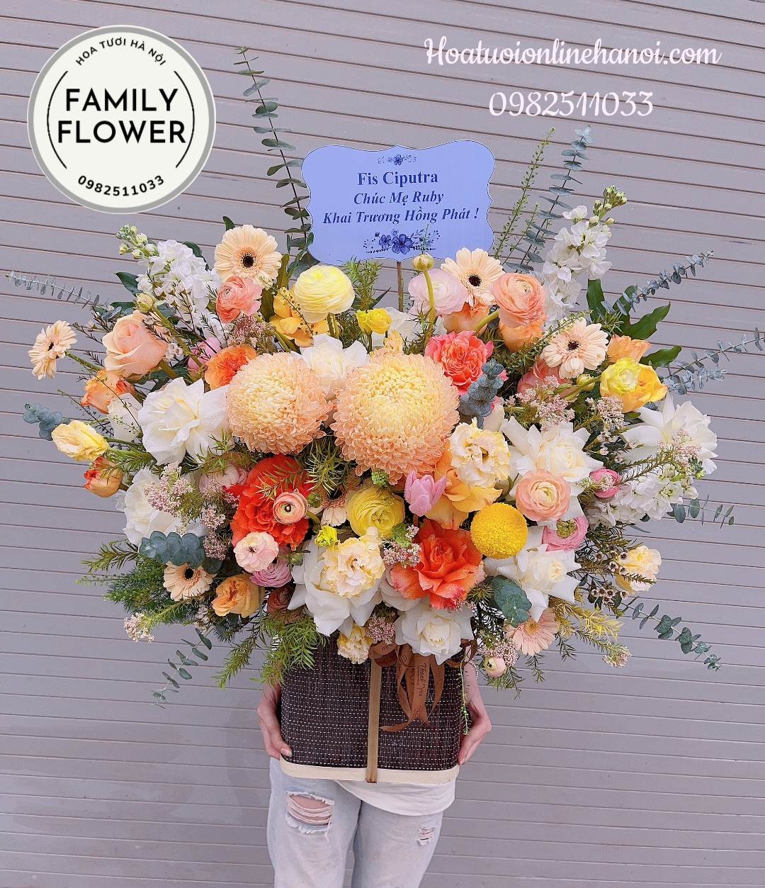 Lẵng hoa chúc mừng sinh nhật tại Hà Nội