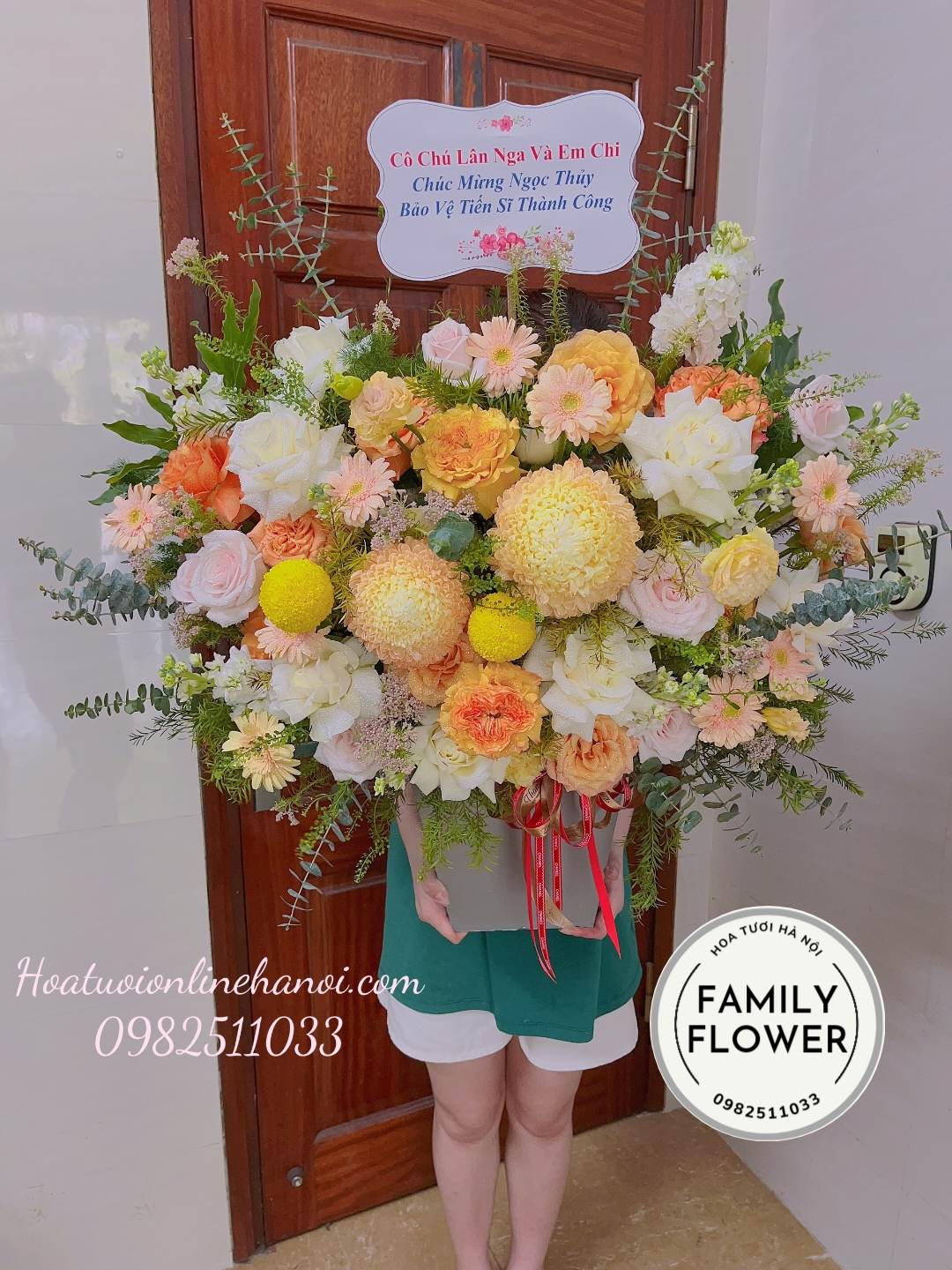 Lẵng hoa chúc mừng khai trương đẹp tại Hà Nội!!!