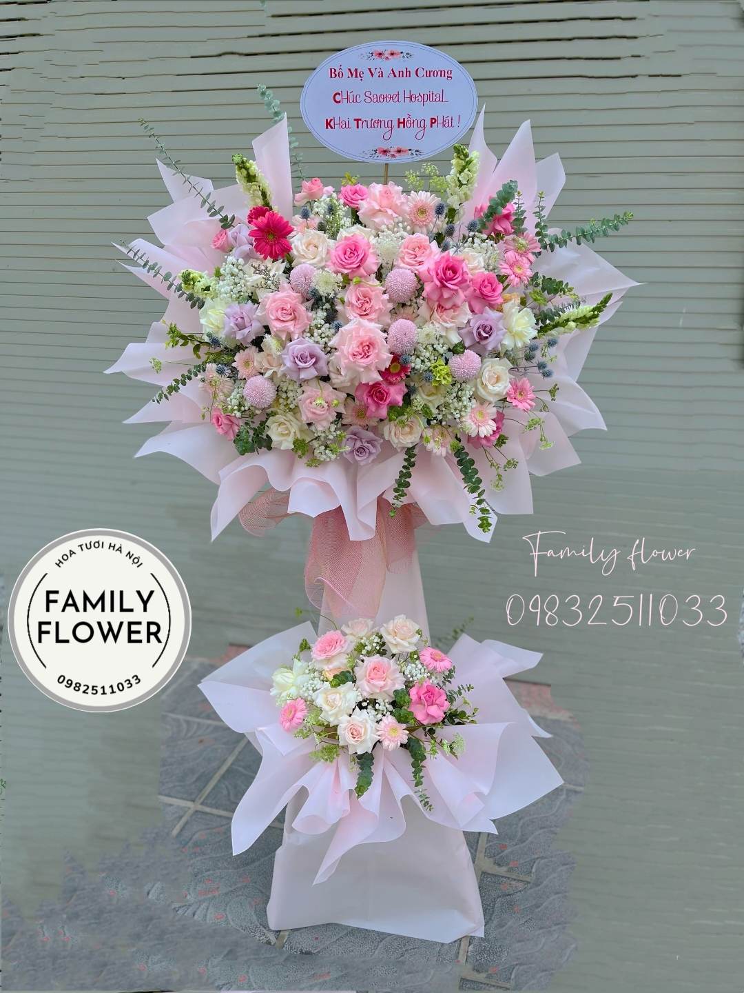 Kệ hoa chúc mừng khai Trương quận Hoàn Kiếm Hà Nội