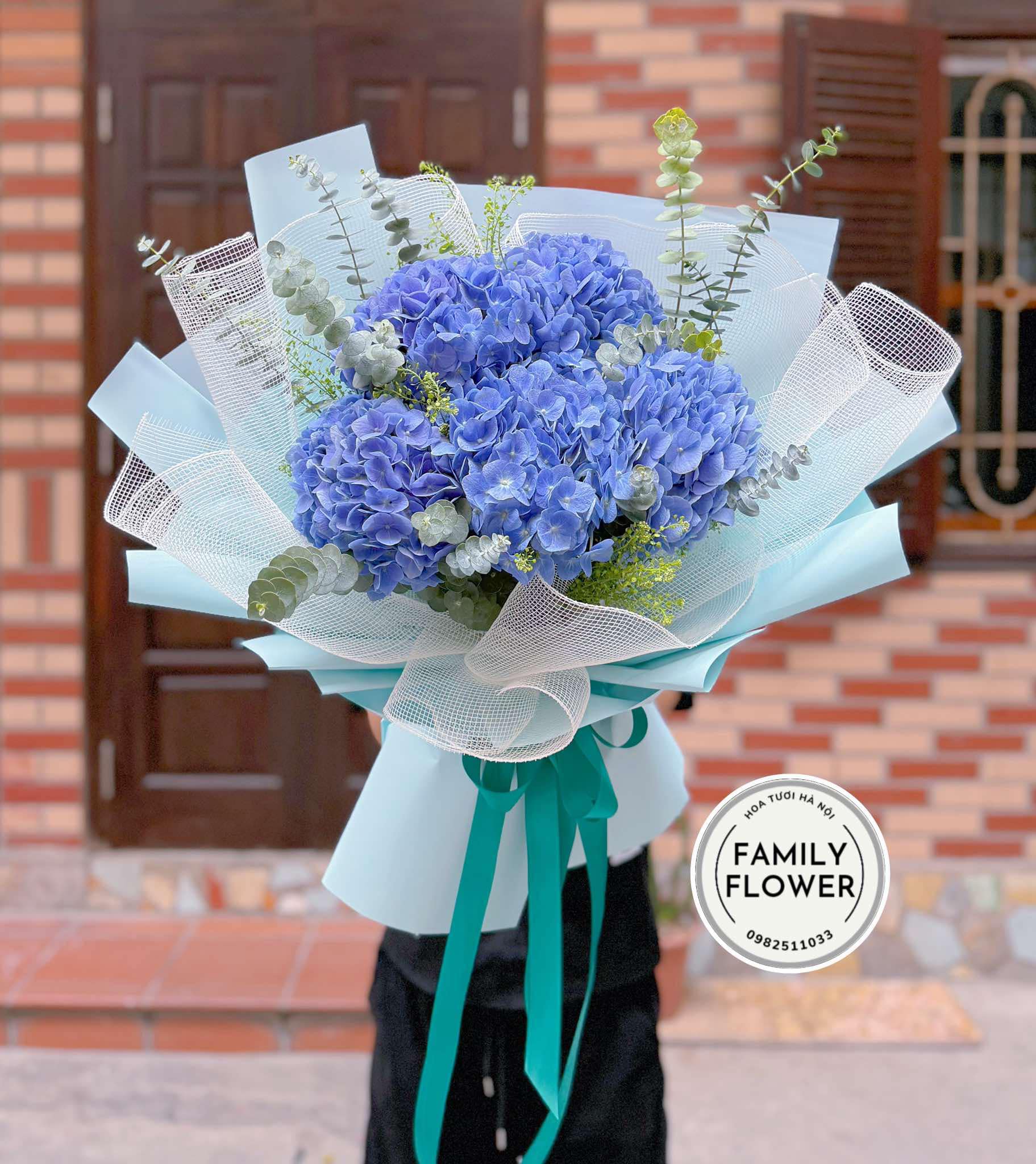 Bó hoa cẩm tú cầu xanh dương tặng người yêu quận Cầu Giấy Hà Nội ! Hoa cẩm tú cầu !