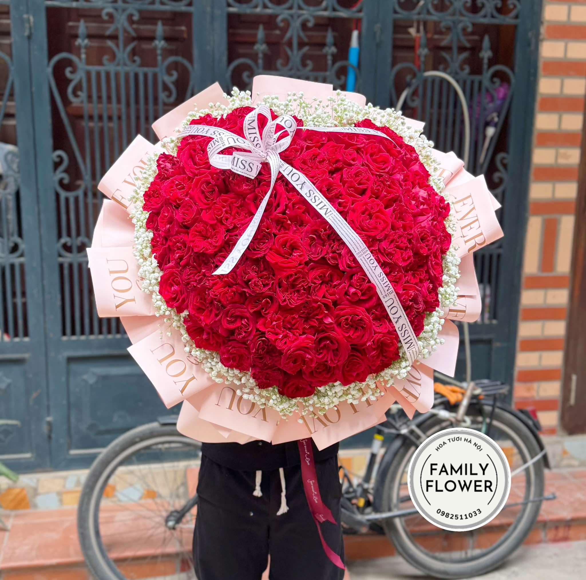 Bó hoa hồng đỏ tặng vợ ! Người yêu nhân dịp sinh nhật ! Hoa hồng đỏ Hà Nội