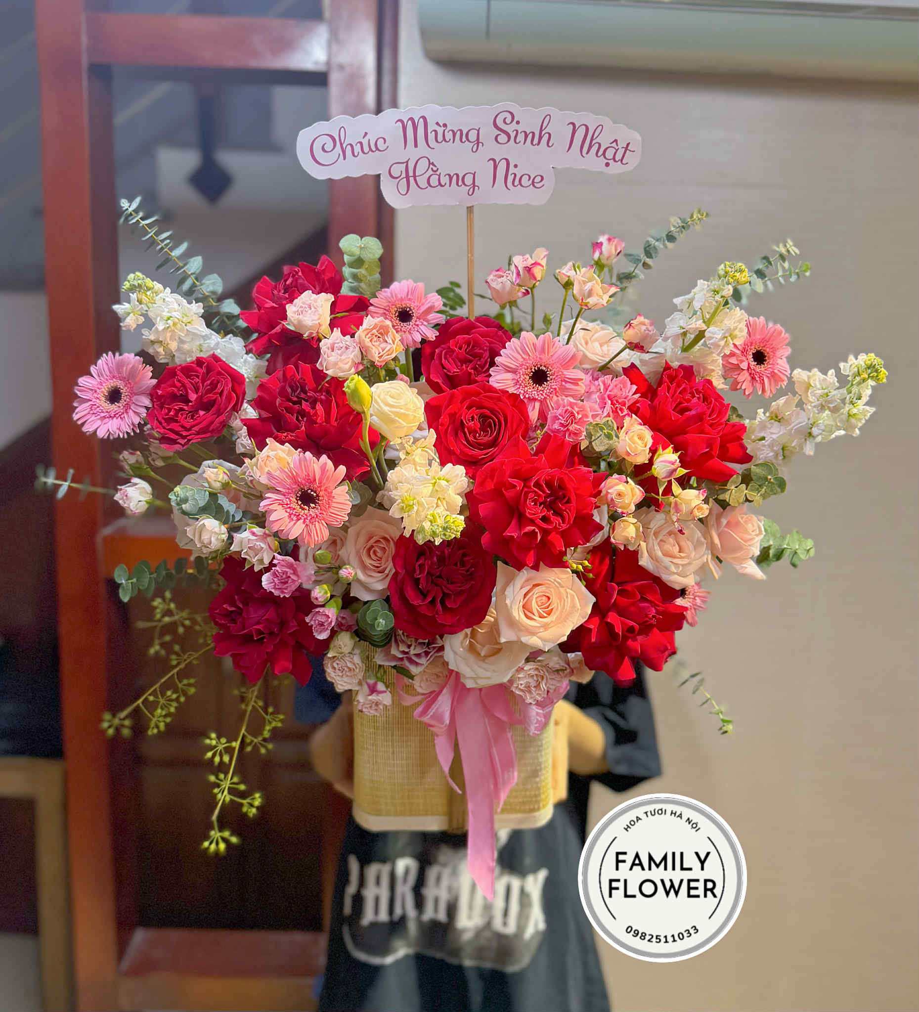 Lẵng hoa chúc mừng sinh nhật ! Hoa sinh nhật Đống Đa ! Hoa tươi Đống Đa