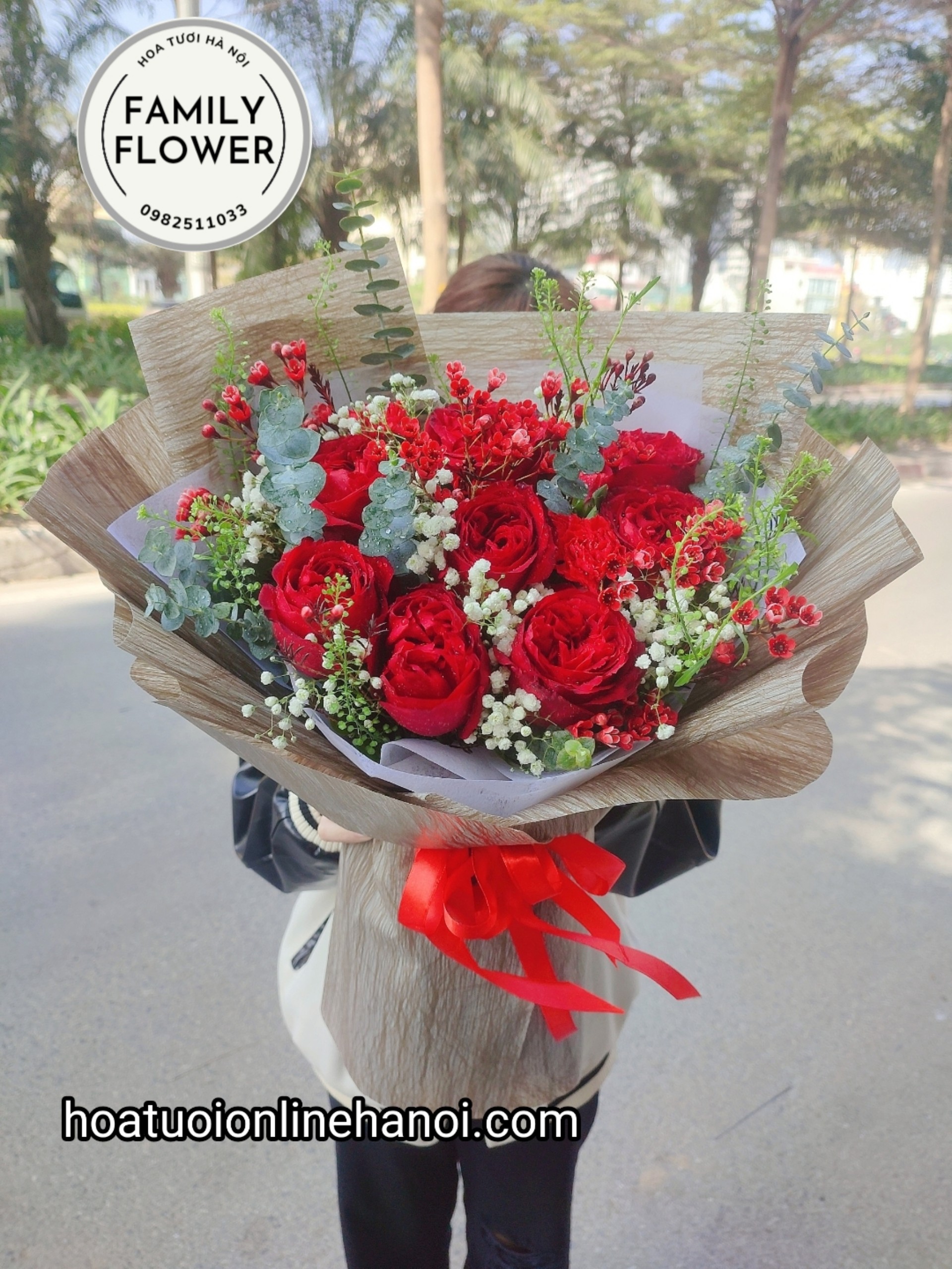Bó hoa chúc mừng sinh nhật , 8/3,14/2 tặng bạn gái , tặng vợ tại Hà Nội.