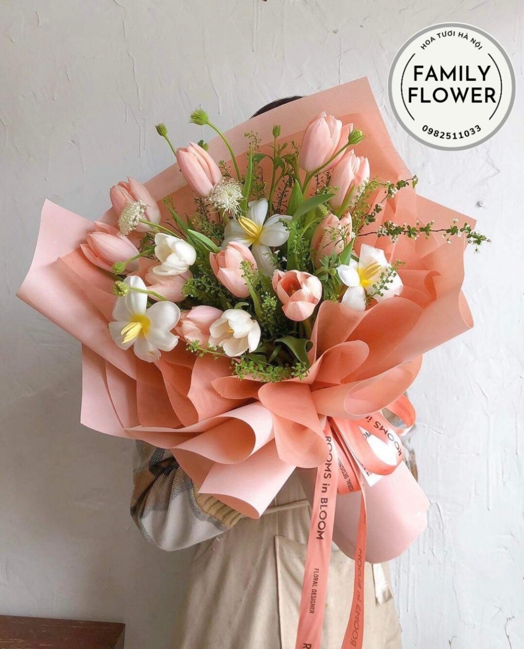 Hoa Tulip hồng ! Bó hoa Tulip chúc mừng sinh nhật tại Hà Nội.