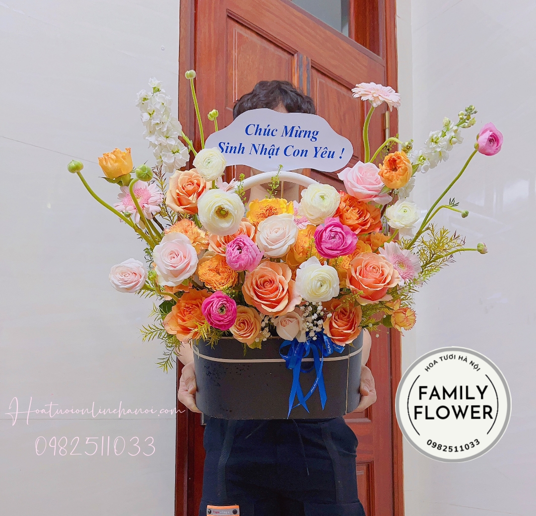 Lẵng hoa chúc mừng khai trương tại Hà Nội