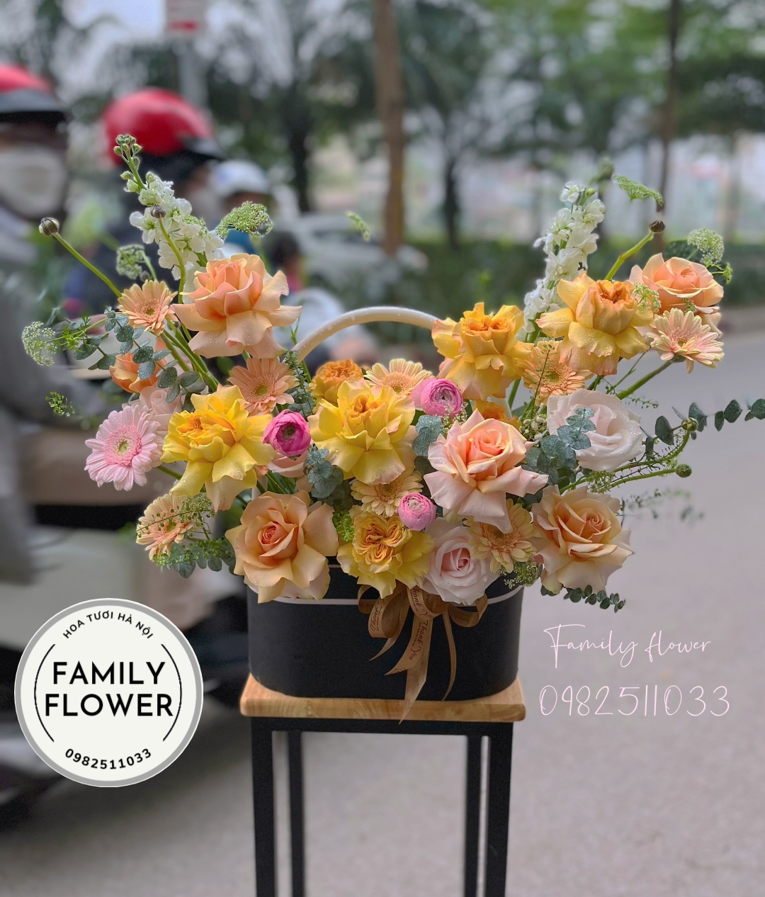 Lẵng hoa tặng sinh nhật bố ở quận Ba Đình , Đống Đa