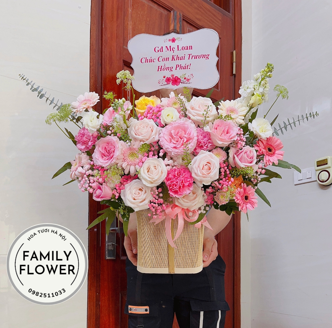 Lẵng hoa khai trương quận Bắc Từ Liêm Hà Nội