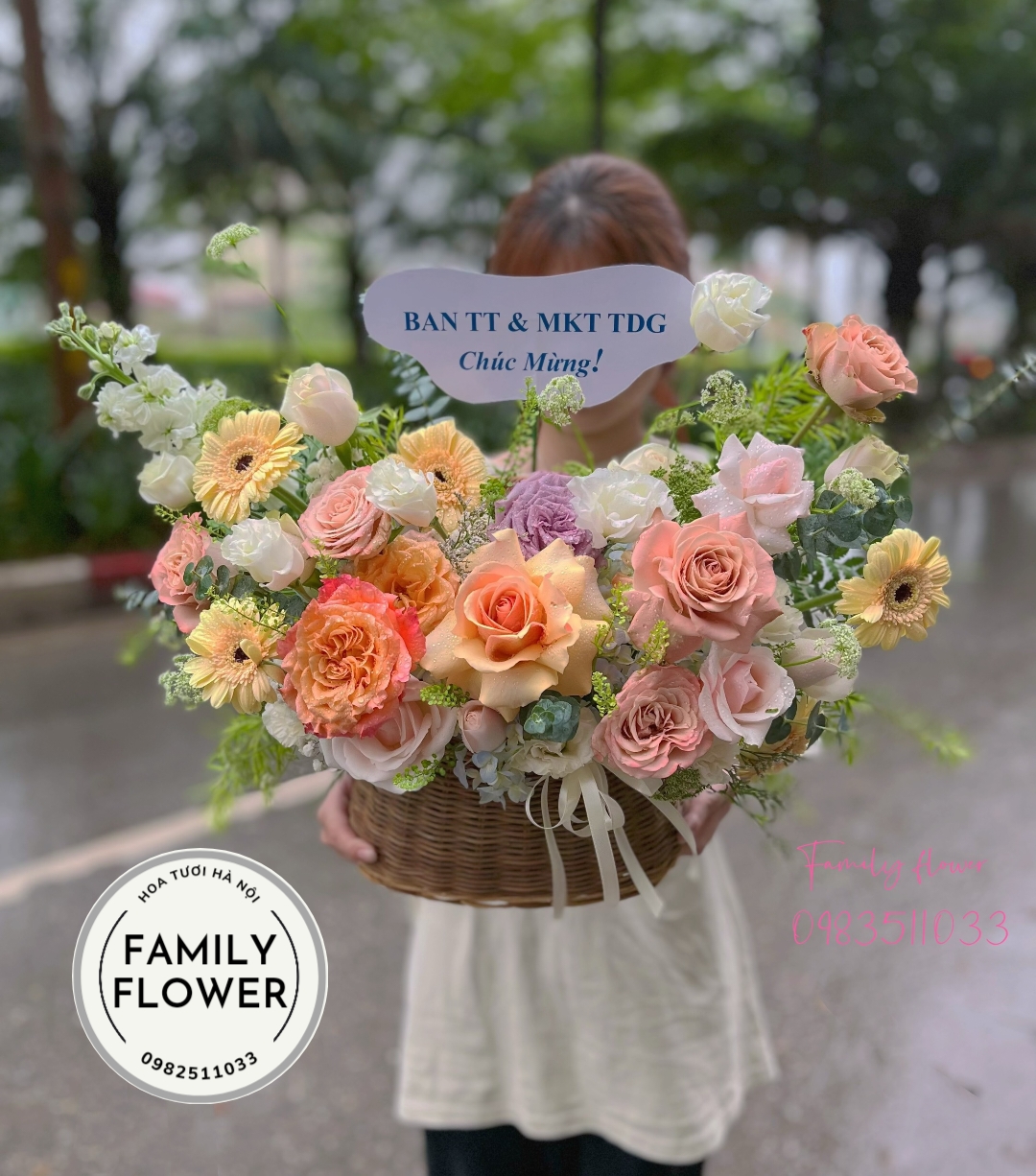 Hoa tươi Ba Đình ! Lẵng hoa chúc mừng sinh nhật tại quận Ba Đình Hà Nội
