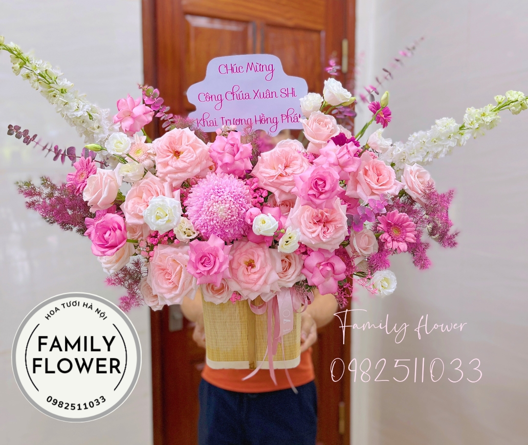Giỏ hoa chúc sinh nhật bạn bè , đồng nghiệp ở Cầu Giấy ,Ba Đình ,Hoà Kiếm Hà Nội