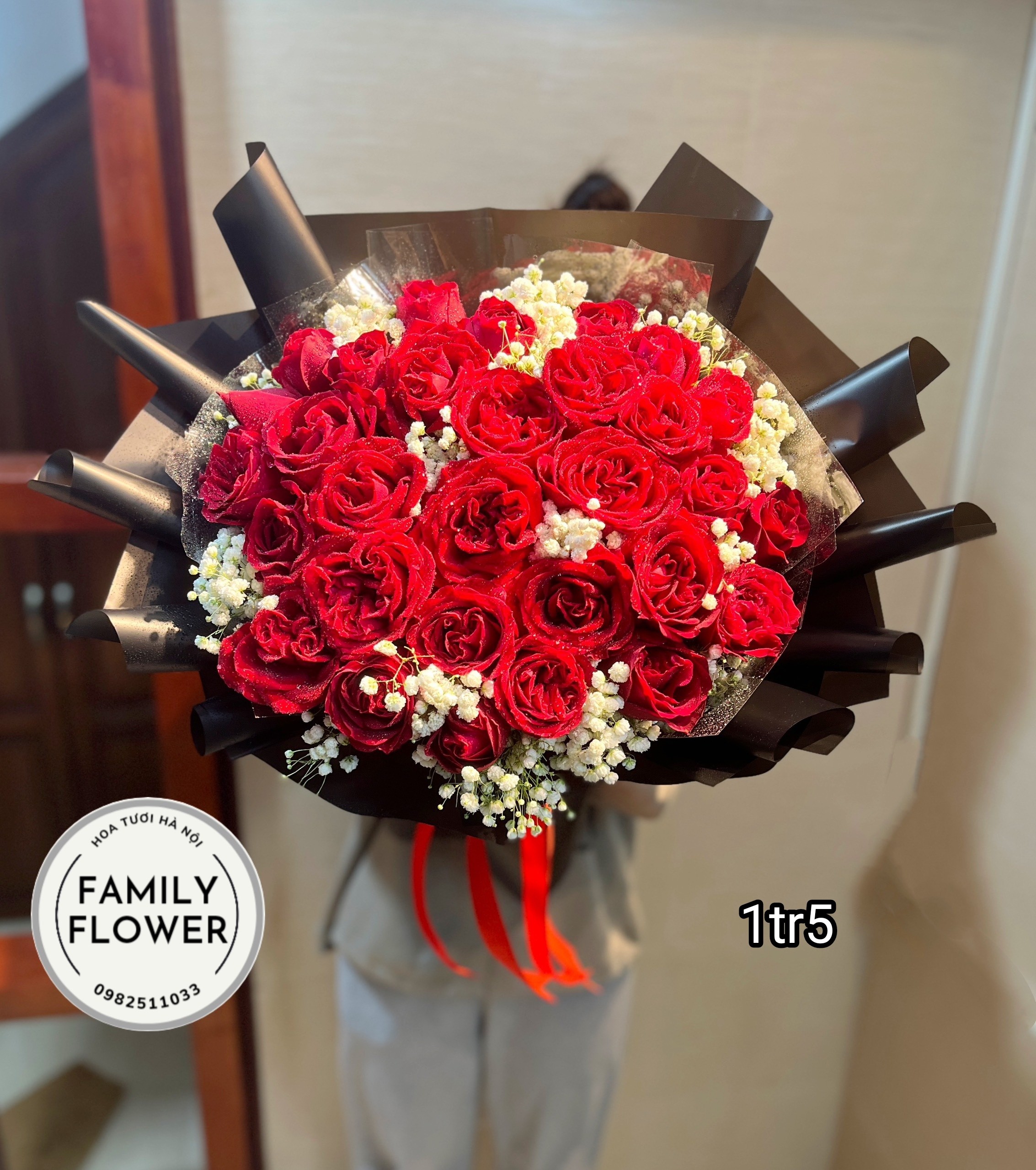 Hoa tươi Hà Nội - Bó hồng đỏ 8/3 tại Ba Đình Hà Nội