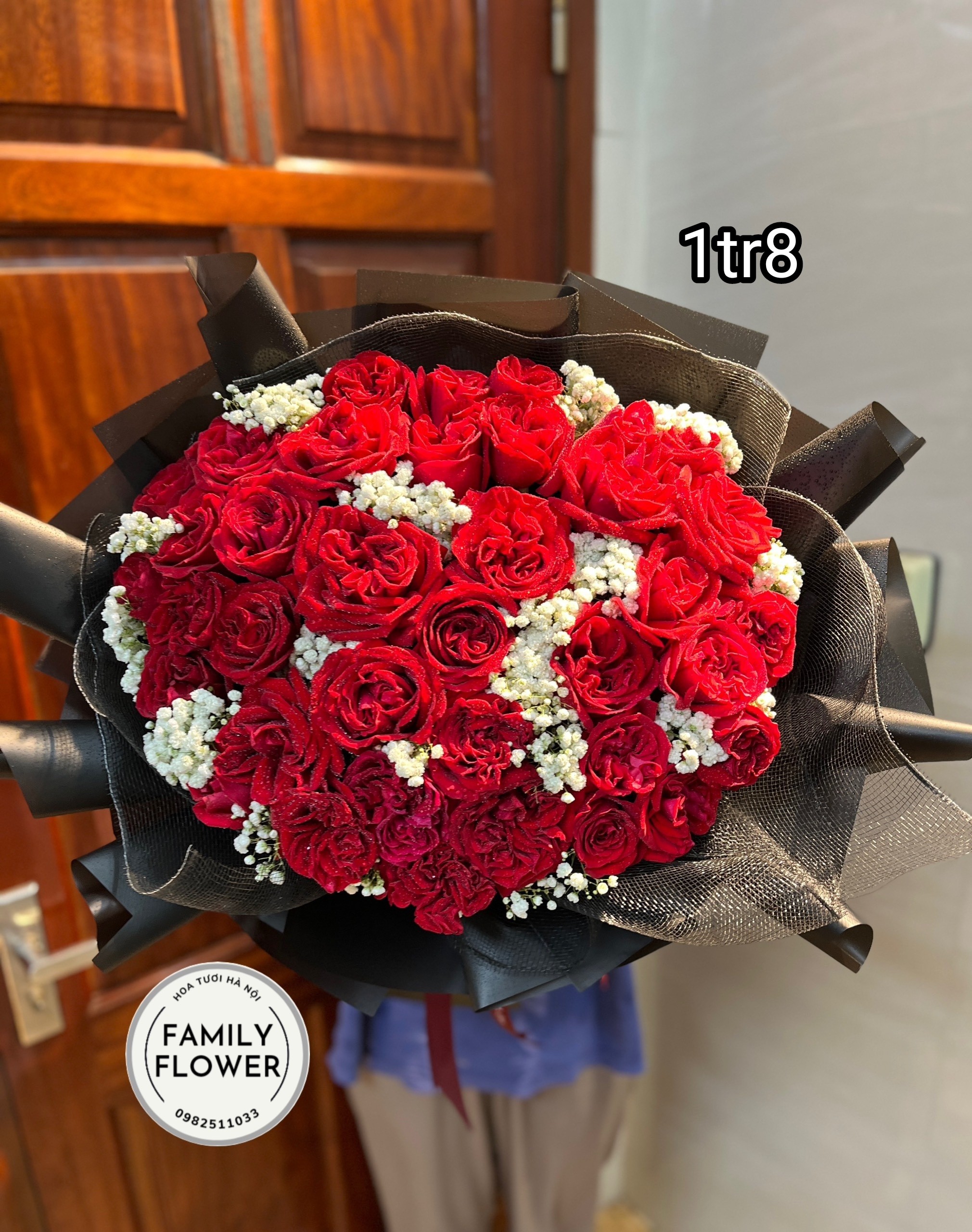 Hoa tươi Hà Nội - Bó hồng đỏ 8/3 tại Ba Đình Hà Nội