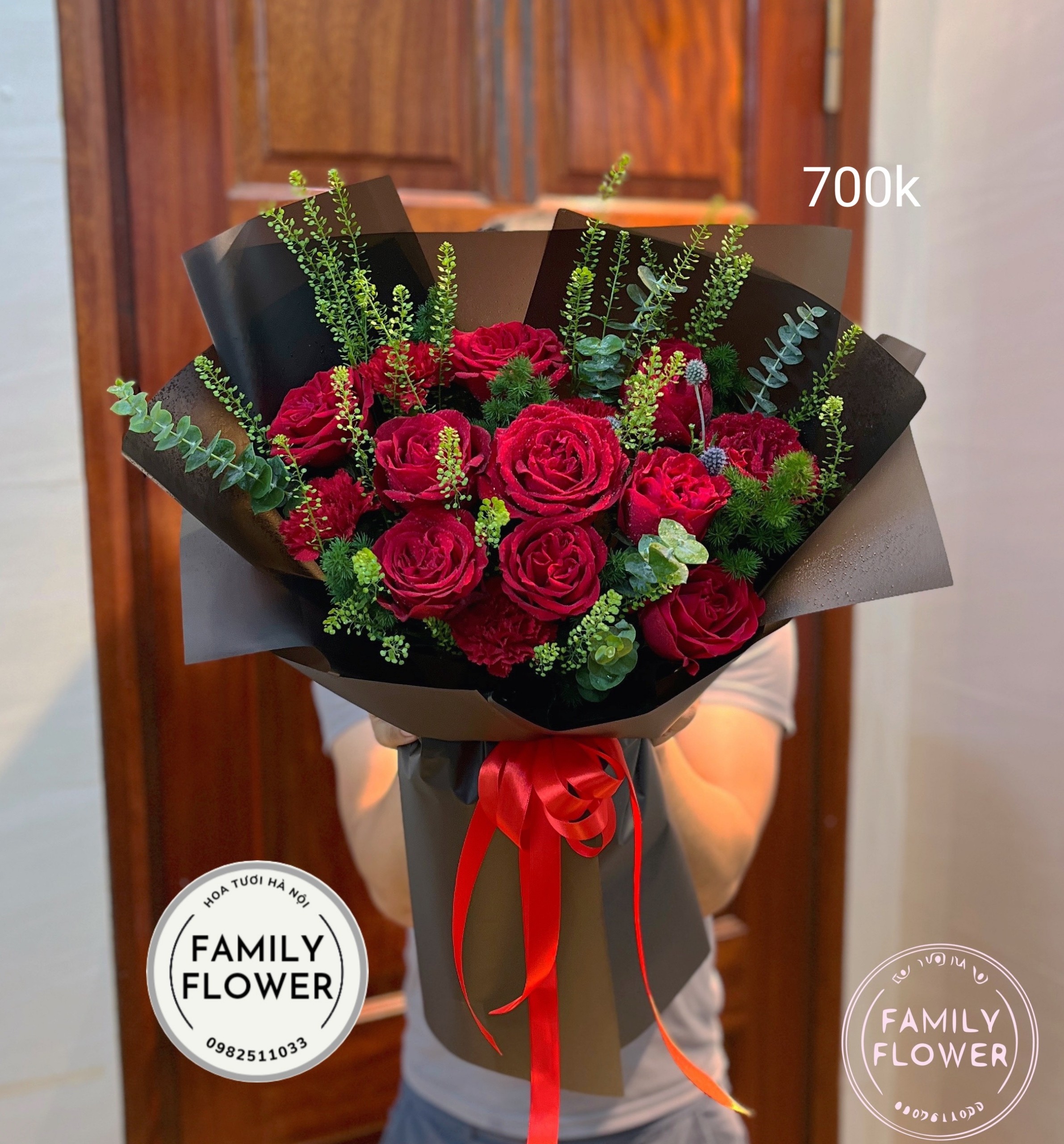 Hoa tươi Hà Nội - Bó hồng đỏ 8/3 tại Ba Đình Hà Nội